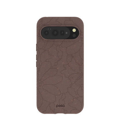 Chocolate Brown Lace Botanica Google Pixel 10 Pro XL Case