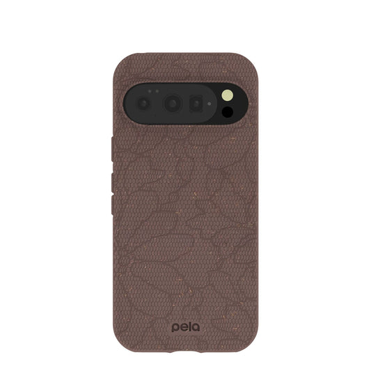 Chocolate Brown Lace Botanica Google Pixel 10/10 Pro Case