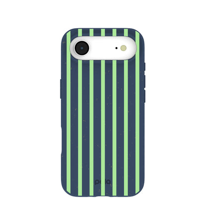 Navy Blue Laser Stripes iPhone Air Case