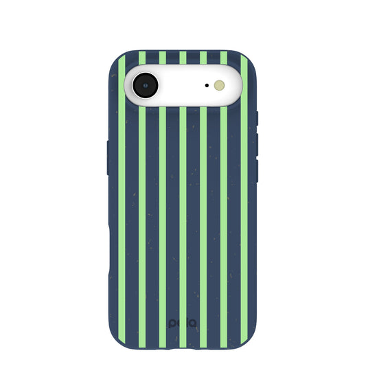 Navy Blue Laser Stripes iPhone Air Case