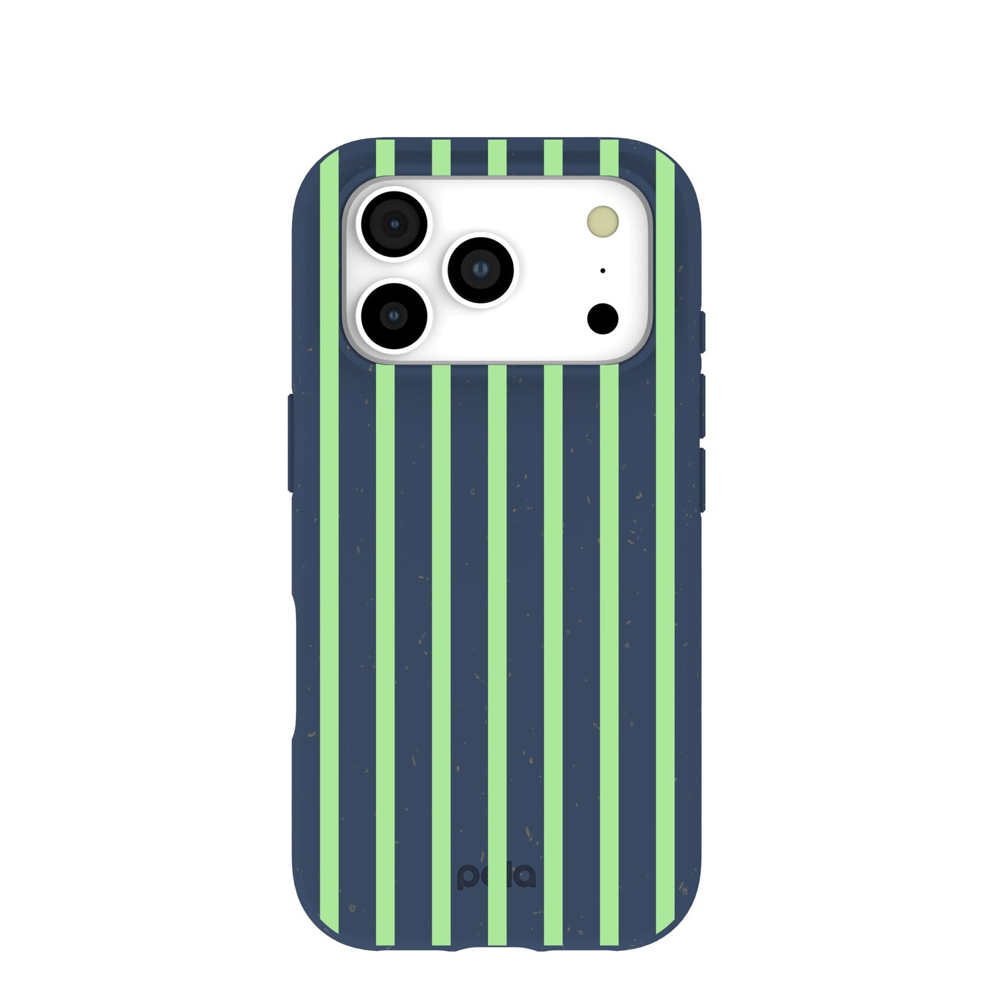Navy Blue Laser Stripes iPhone 17 Pro Case