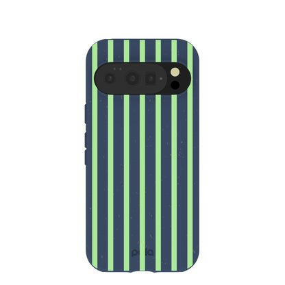 Navy Blue Laser Stripes Google Pixel 10/10 Pro Case