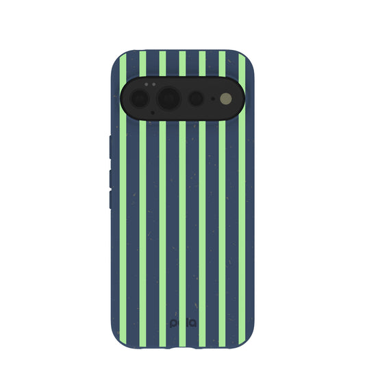 Navy Blue Laser Stripes Google Pixel 11 Pro XL Case