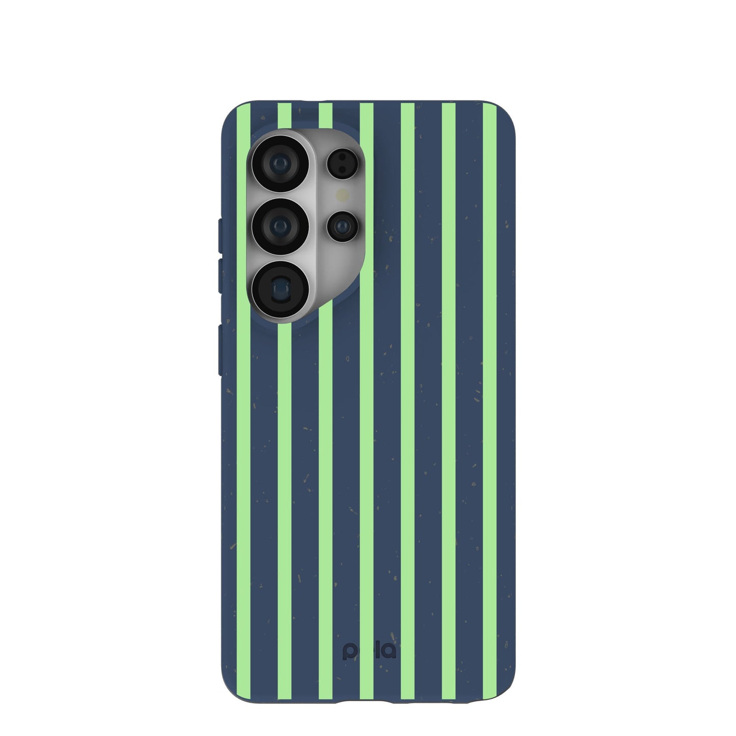 Navy Blue Laser Stripes Samsung Galaxy S26 Ultra Case