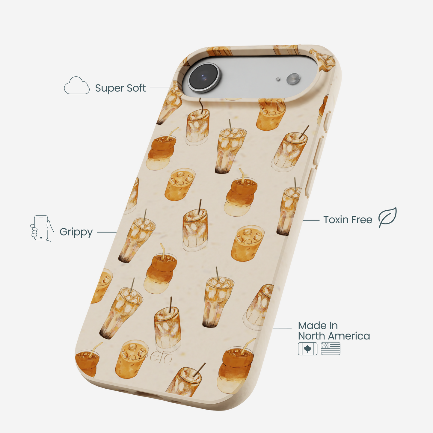 Seashell Latte Love iPhone Air Case