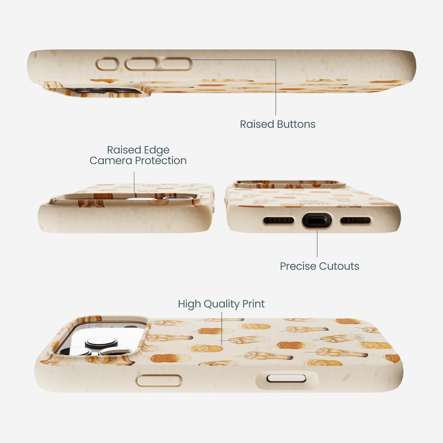 Seashell Latte Love iPhone 17 Pro Max Case