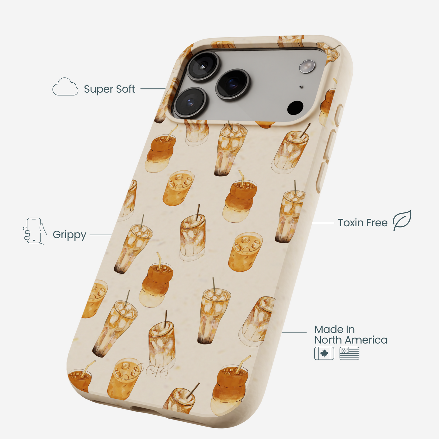 Seashell Latte Love iPhone 17 Pro Max Case