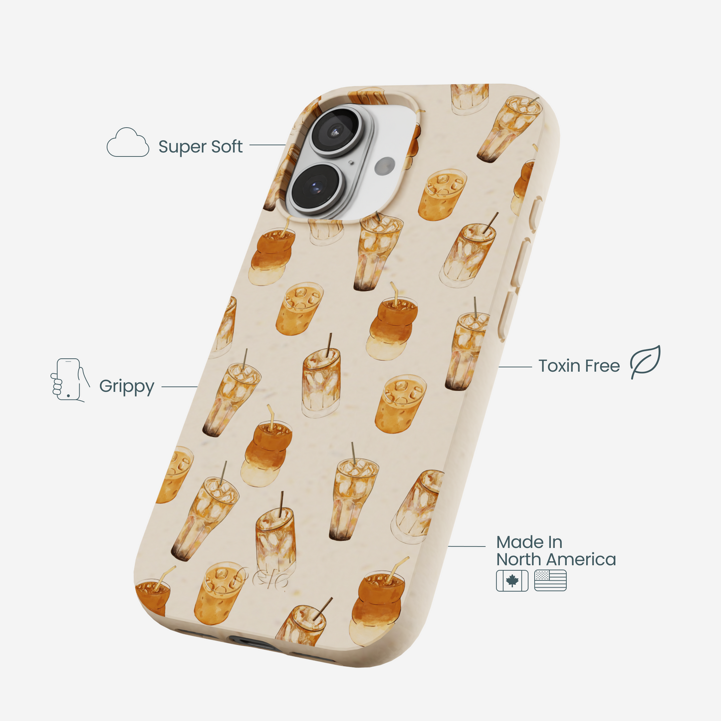 Seashell Latte Love iPhone 17 Case