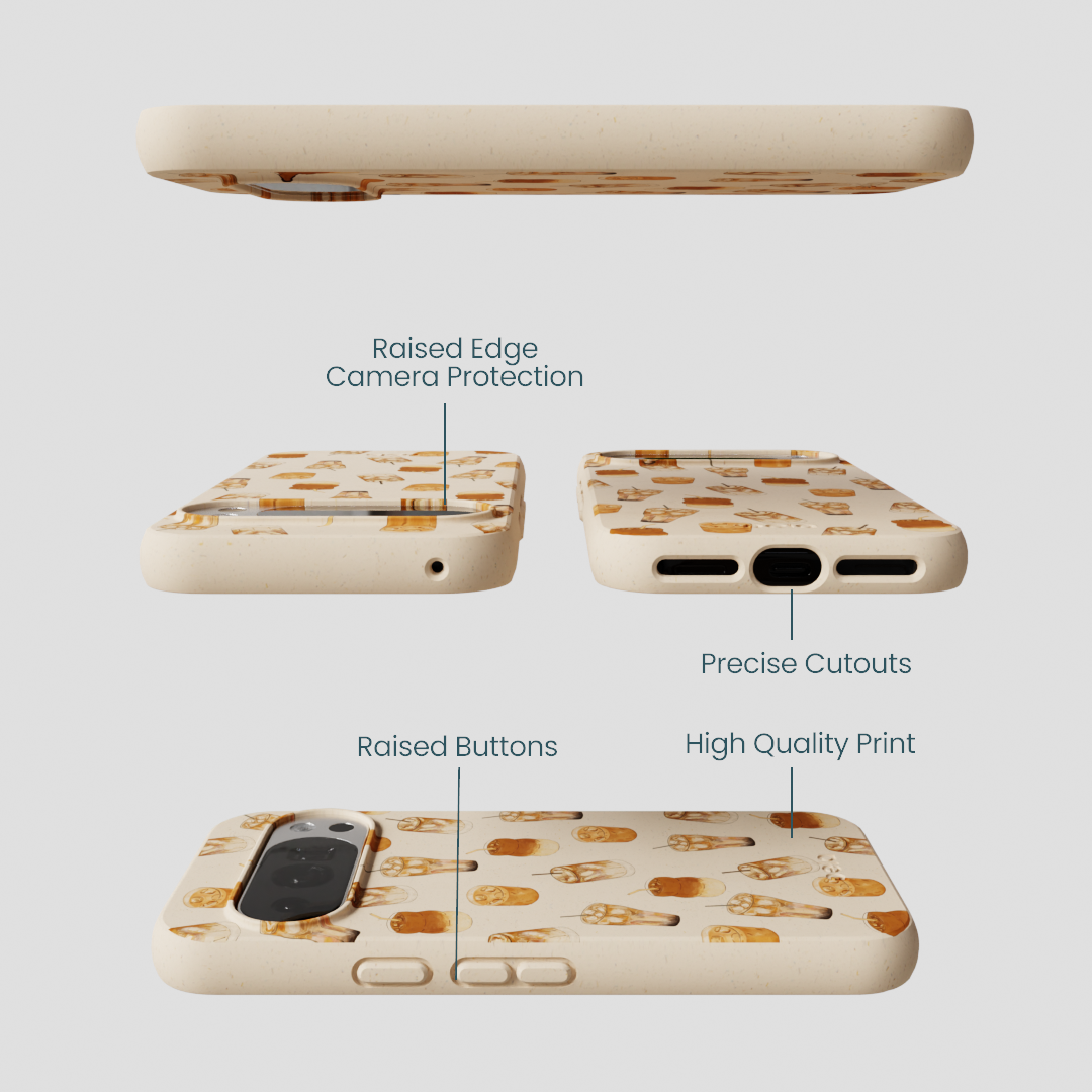 Seashell Latte Love Google Pixel 10/10 Pro Case