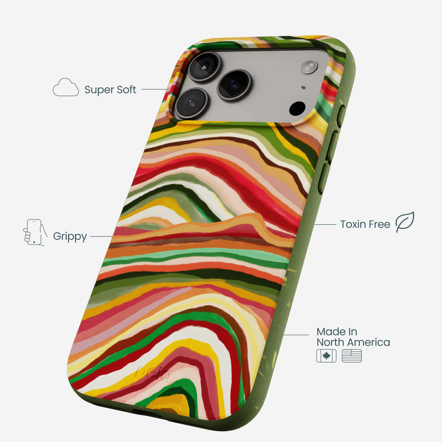 Forest Floor Layered Earth iPhone 17 Pro Max Case