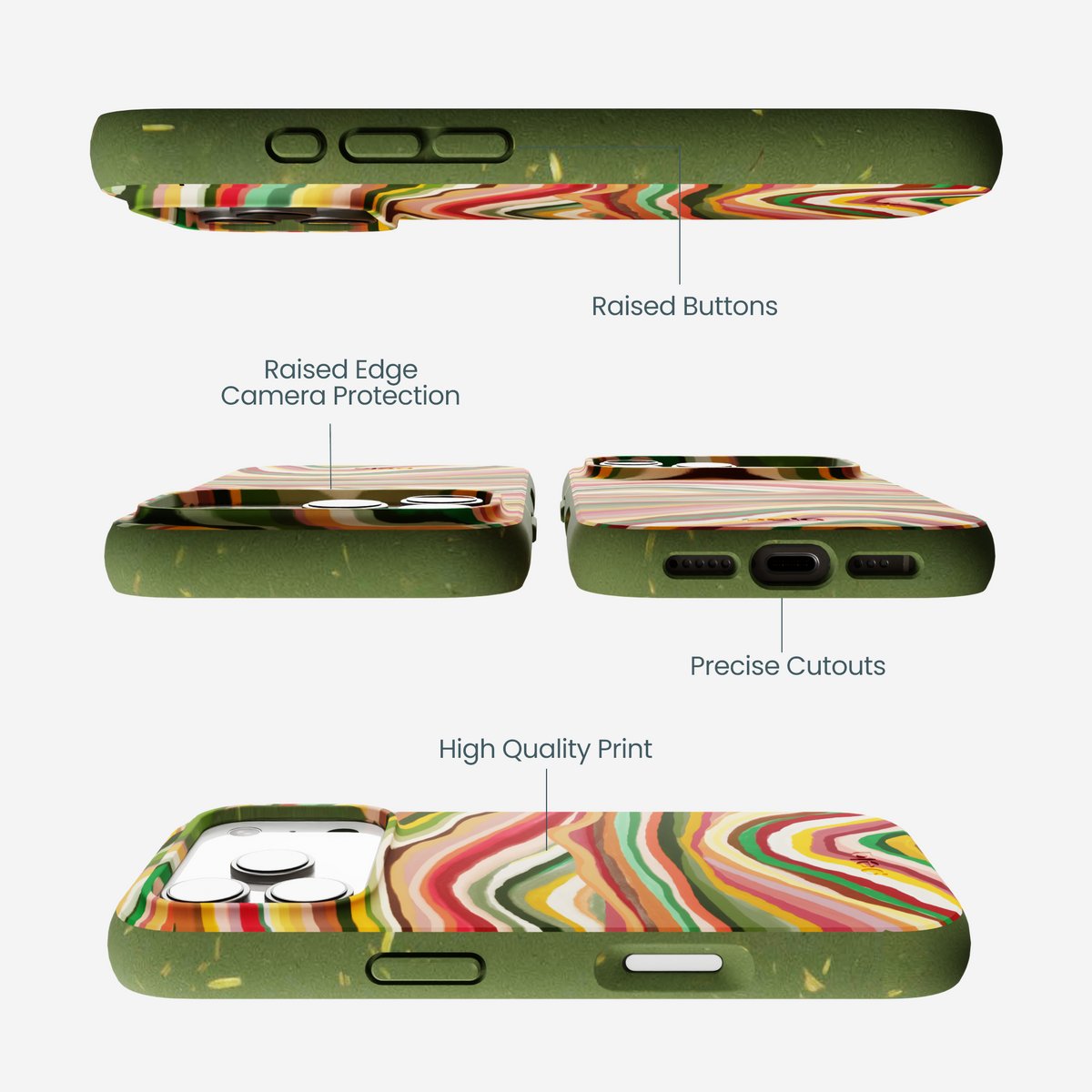 Forest Floor Layered Earth iPhone 17 Pro Case