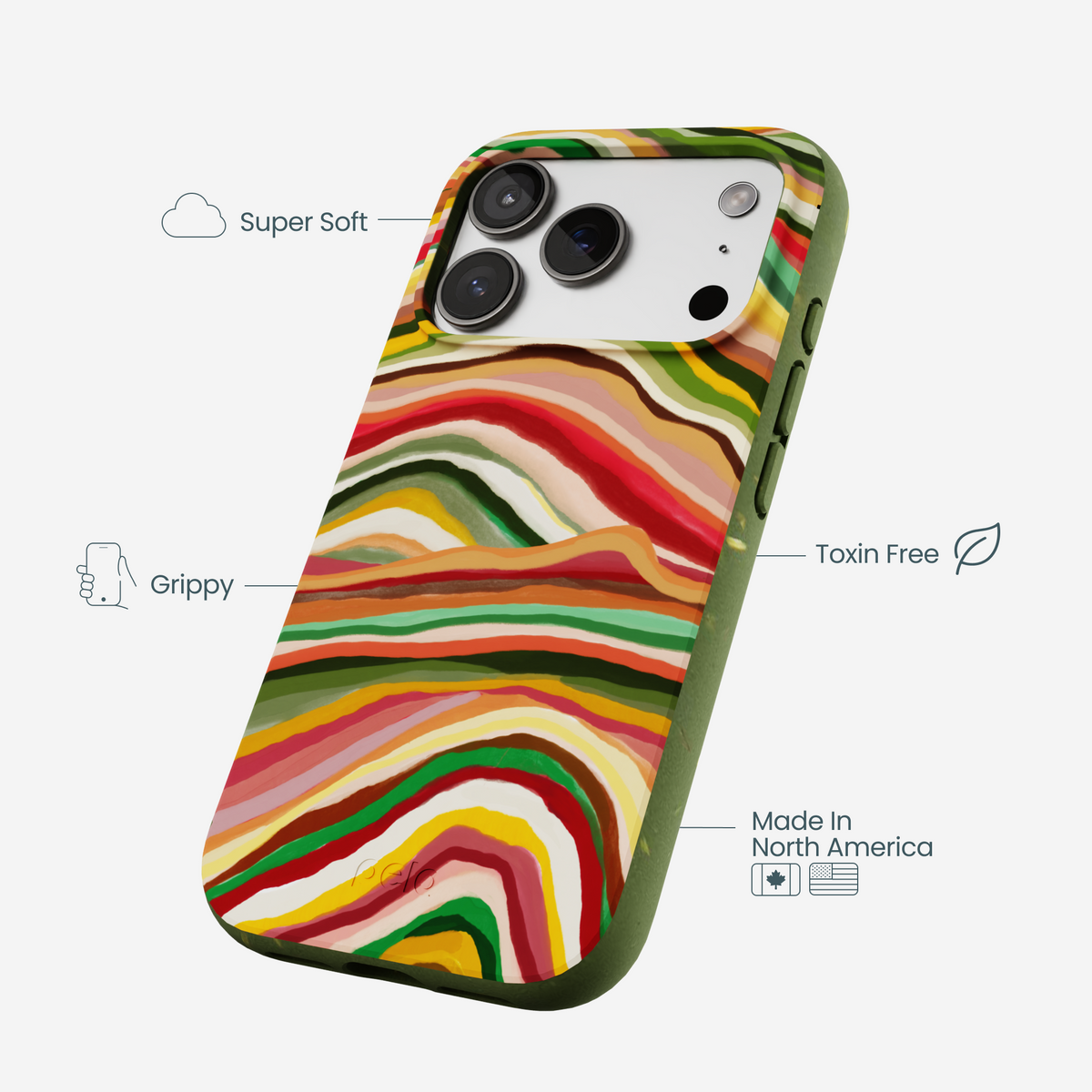 Forest Floor Layered Earth iPhone 17 Pro Case