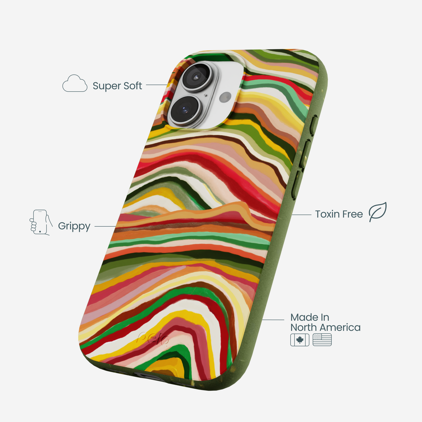 Forest Floor Layered Earth iPhone 17 Case