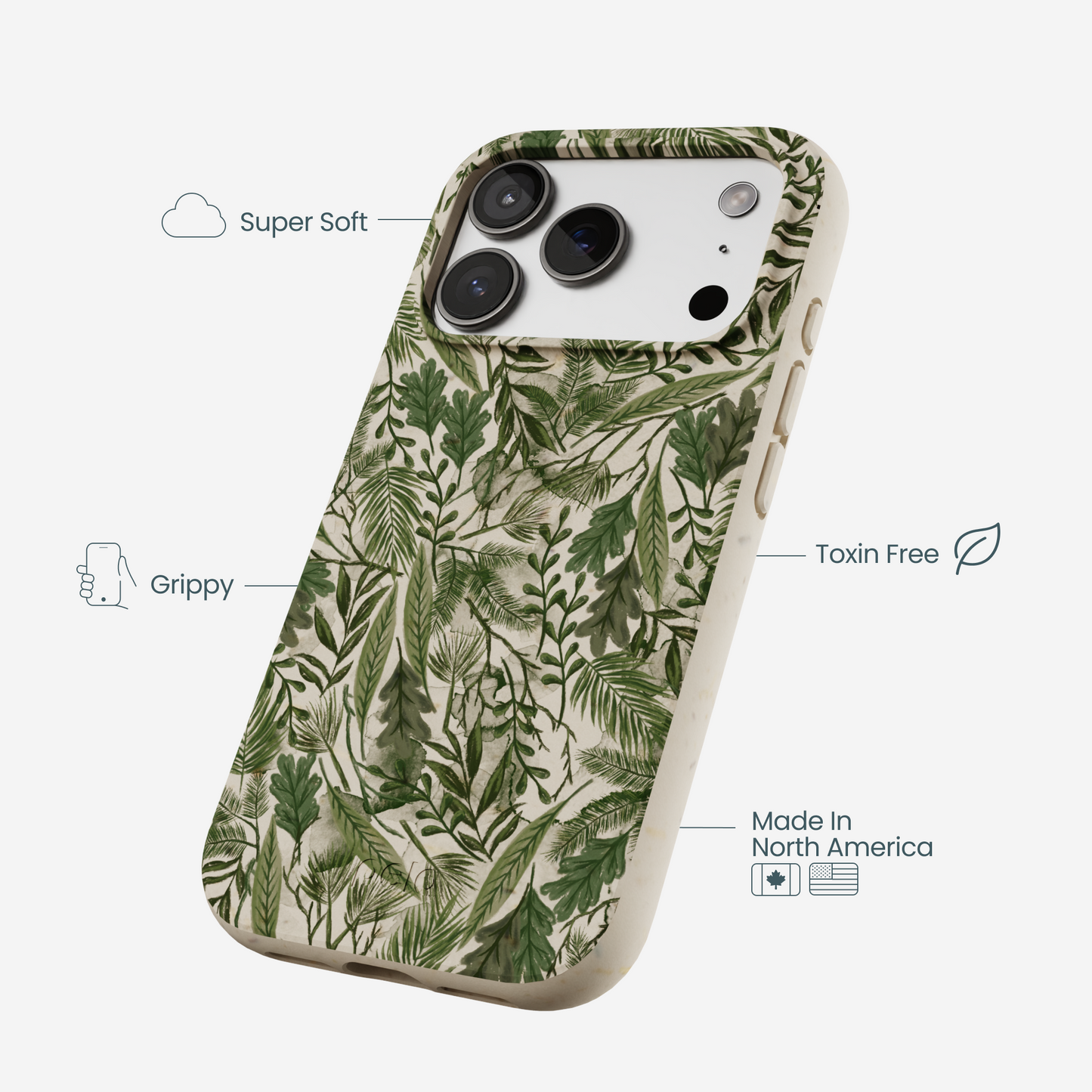 London Fog Leaf Camo iPhone 17 Pro Case