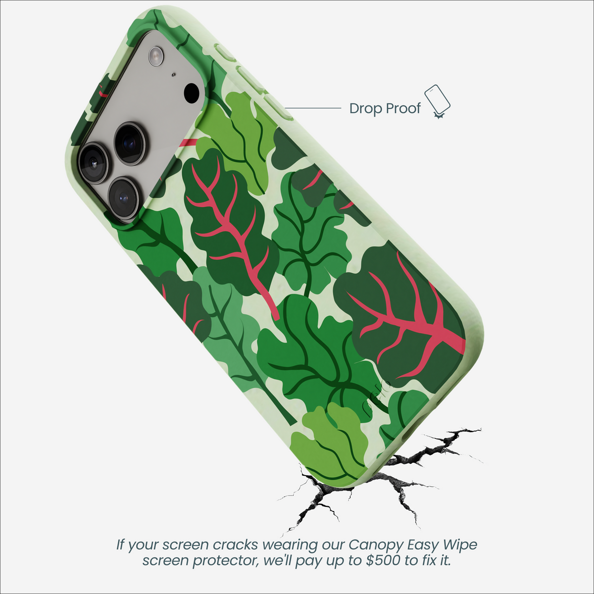 Sage Green Leafy Greens iPhone 17 Pro Max Case