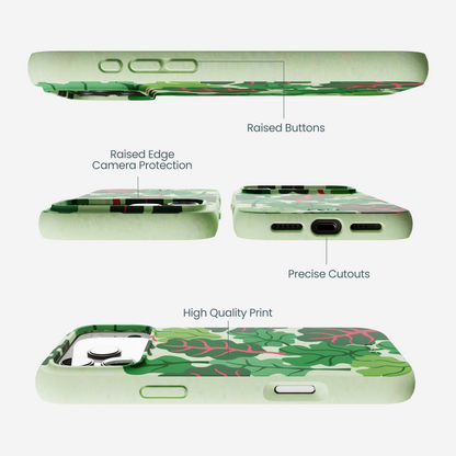 Sage Green Leafy Greens iPhone 17 Pro Max Case