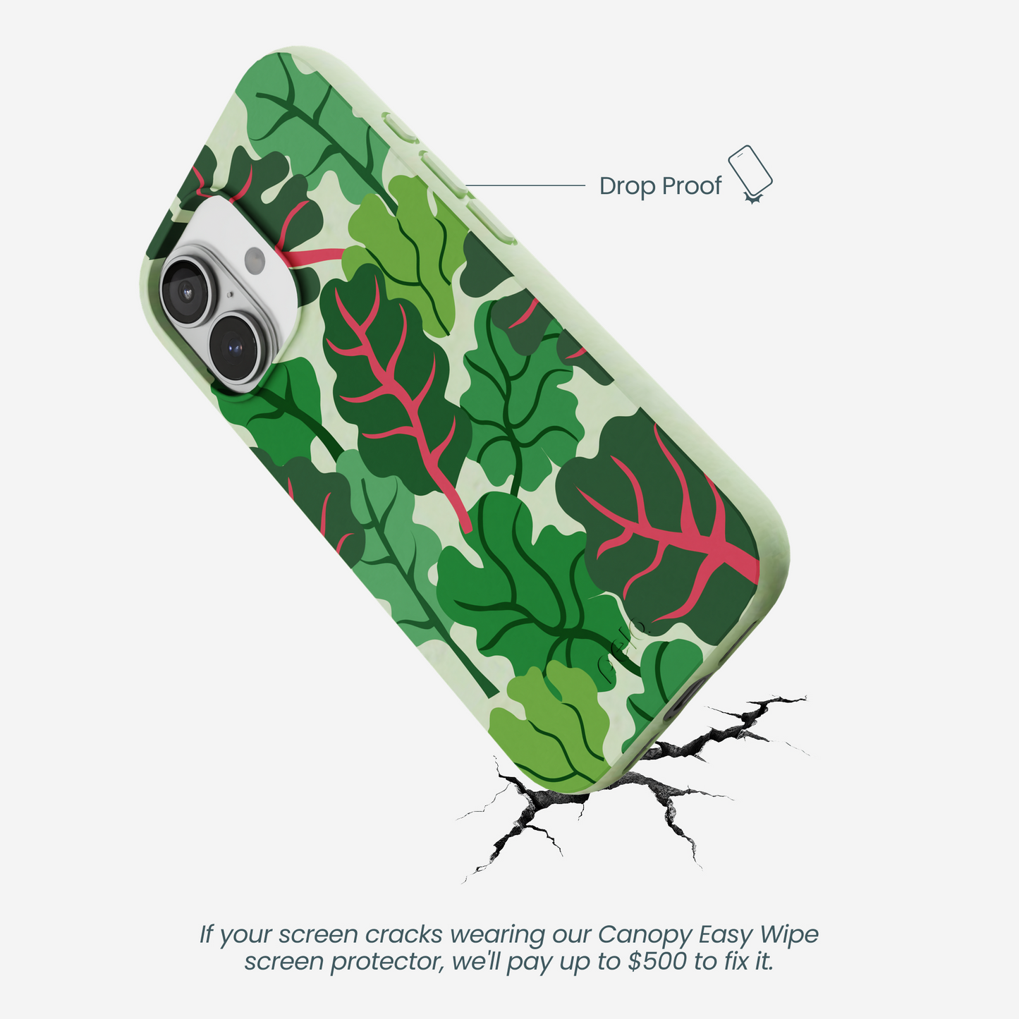 Sage Green Leafy Greens iPhone 17 Case