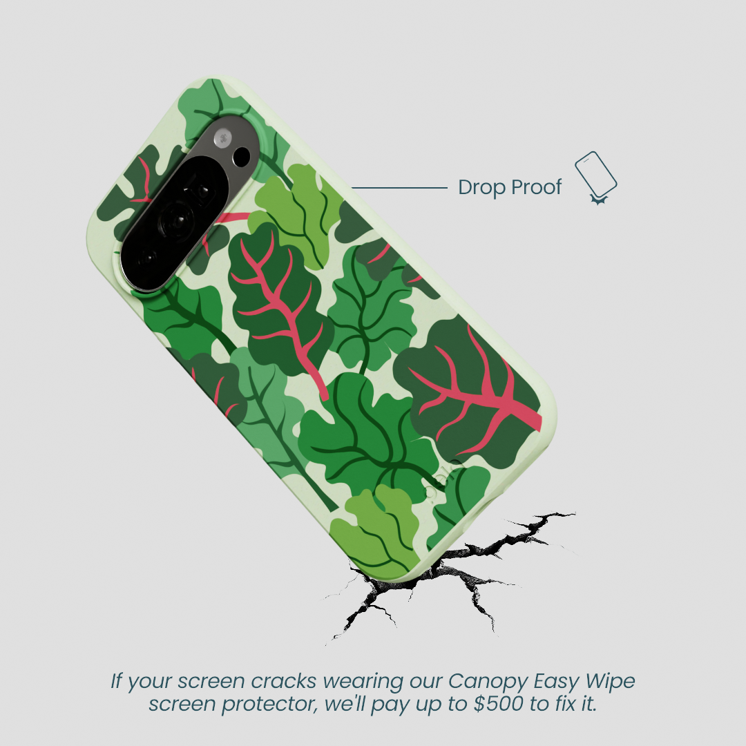 Sage Green Leafy Greens Google Pixel 10/10 Pro Case