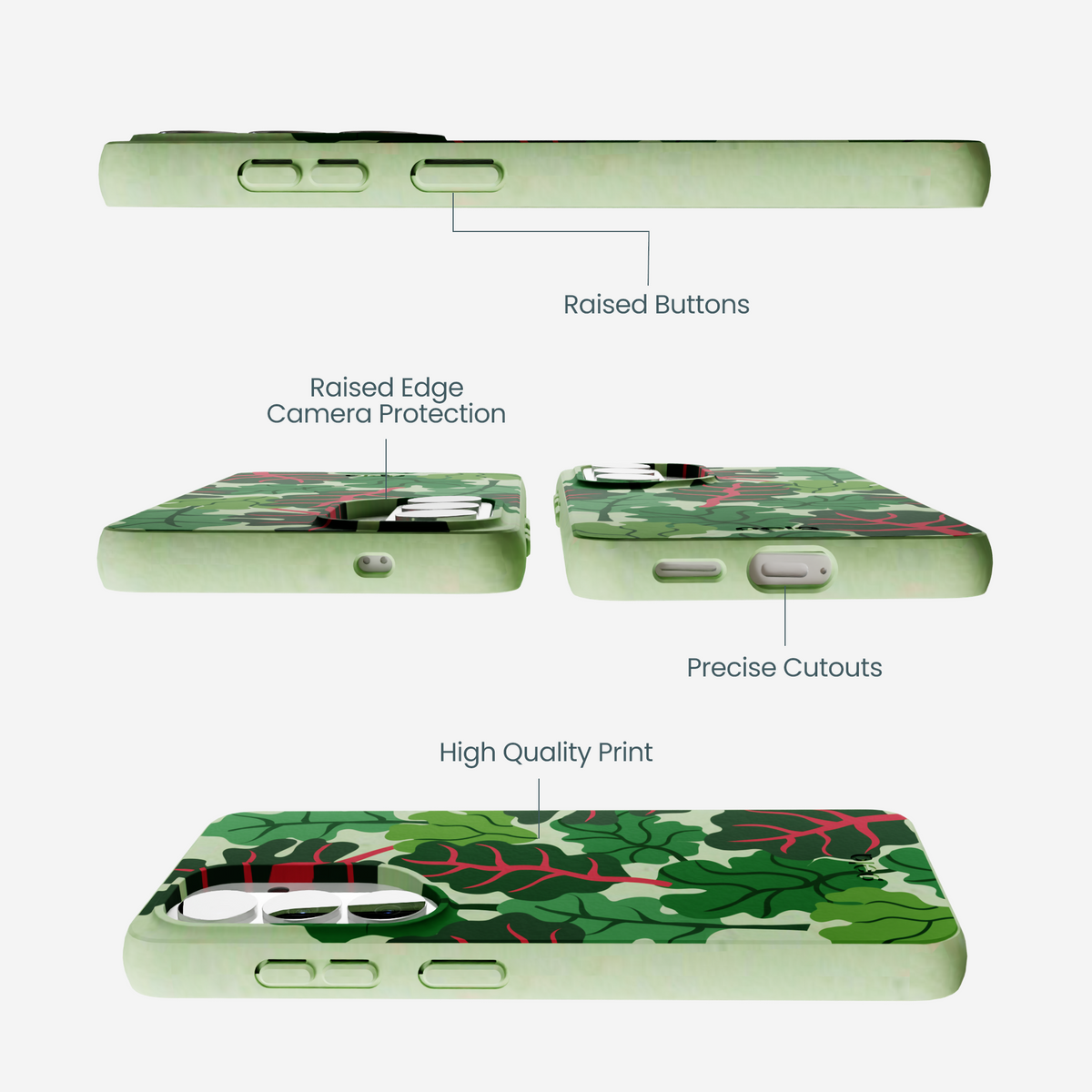 Sage Green Leafy Greens Samsung Galaxy S26 Case