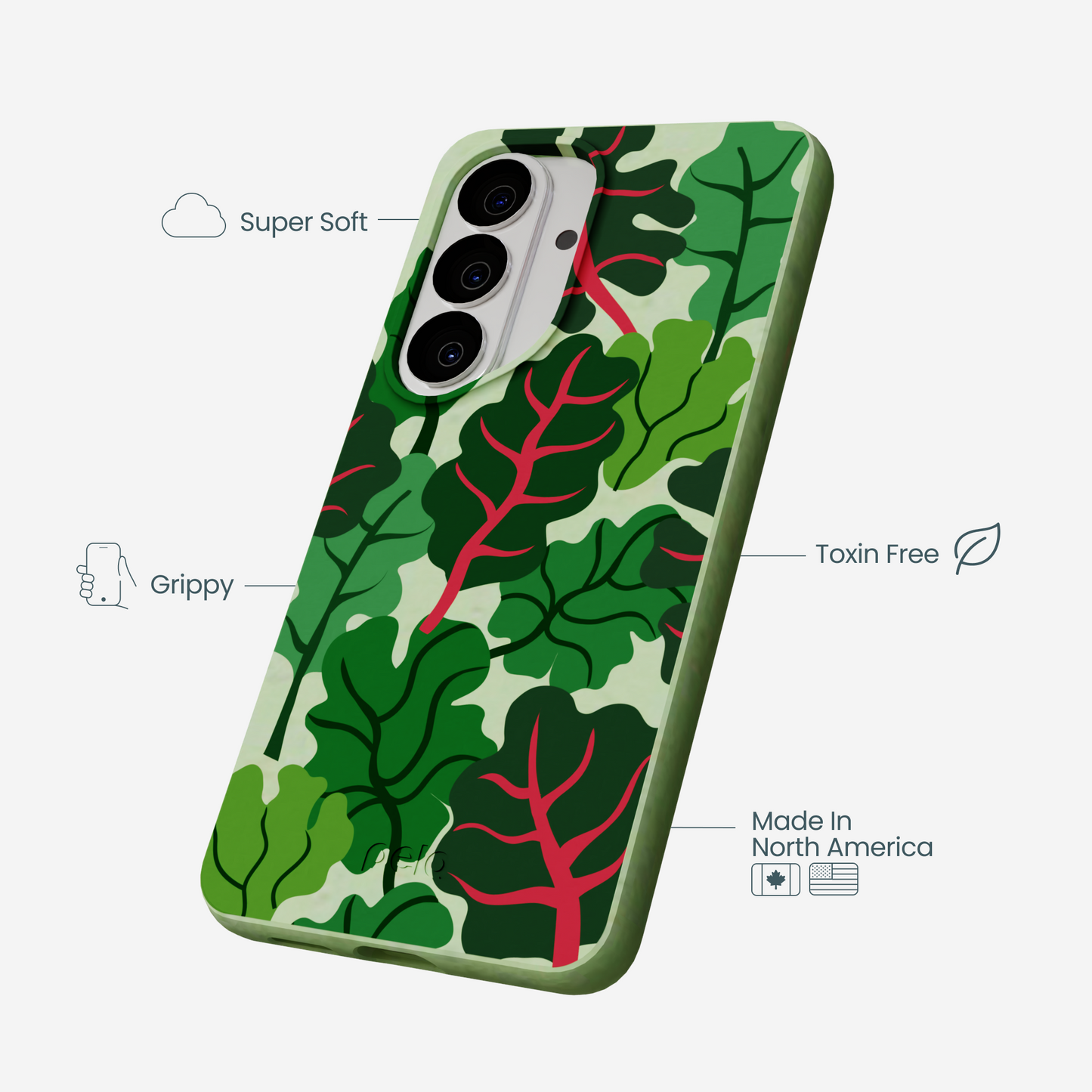 Sage Green Leafy Greens Samsung Galaxy S26 Case