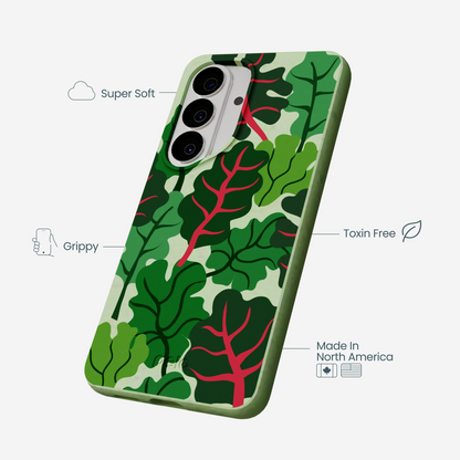 Sage Green Leafy Greens Samsung Galaxy S26 Case