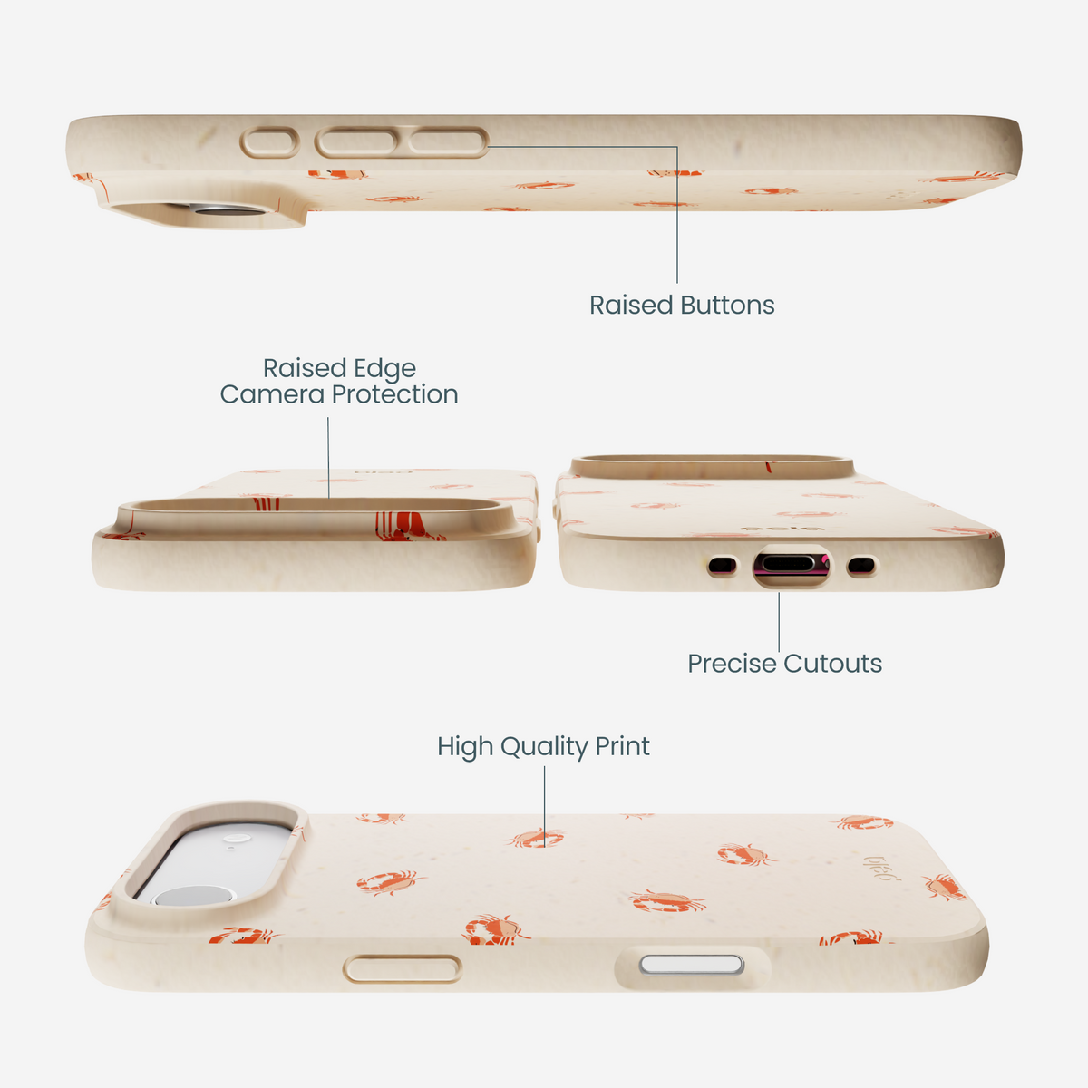 Seashell Lil Crabby iPhone Air Case