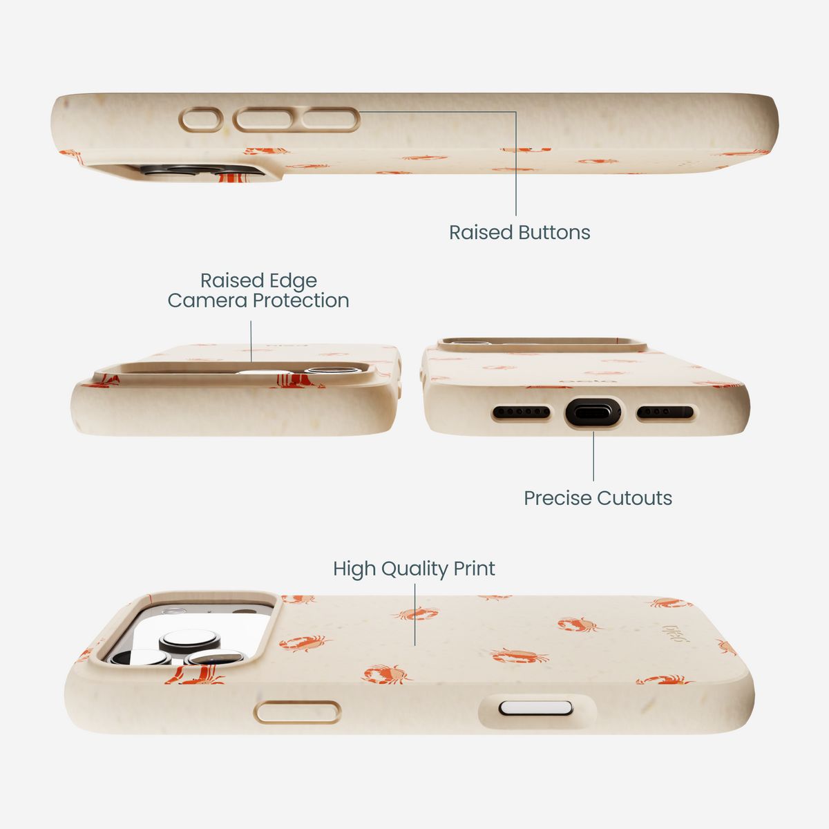 Seashell Lil Crabby iPhone 17 Pro Max Case