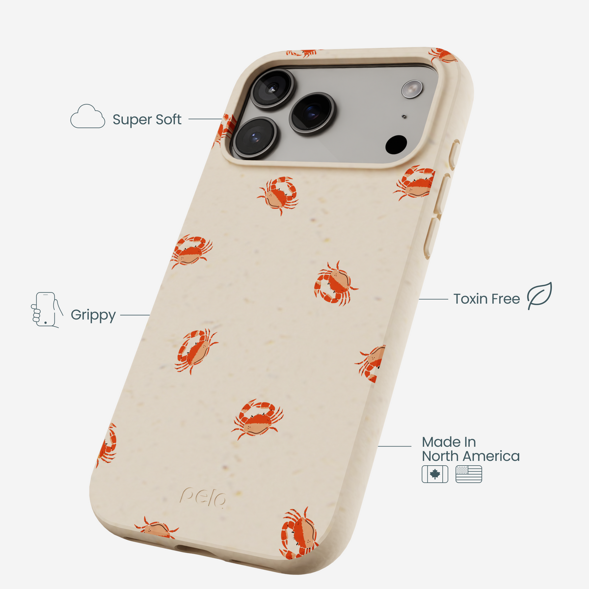 Seashell Lil Crabby iPhone 17 Pro Max Case