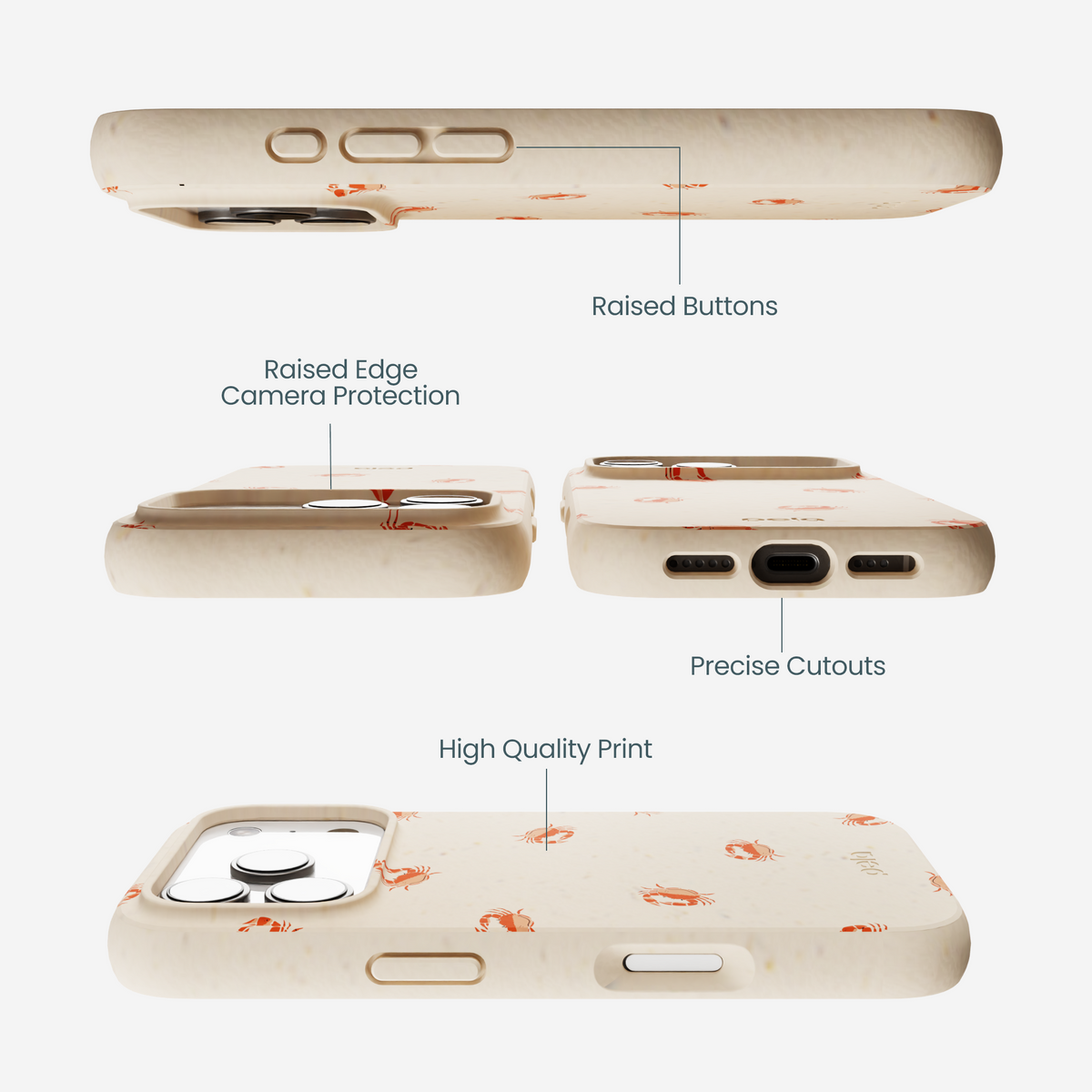 Seashell Lil Crabby iPhone 17 Pro Case