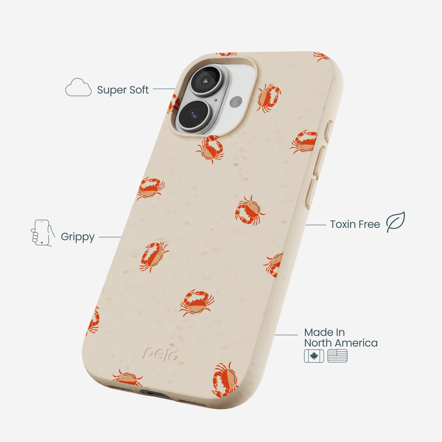 Seashell Lil Crabby iPhone 17 Case