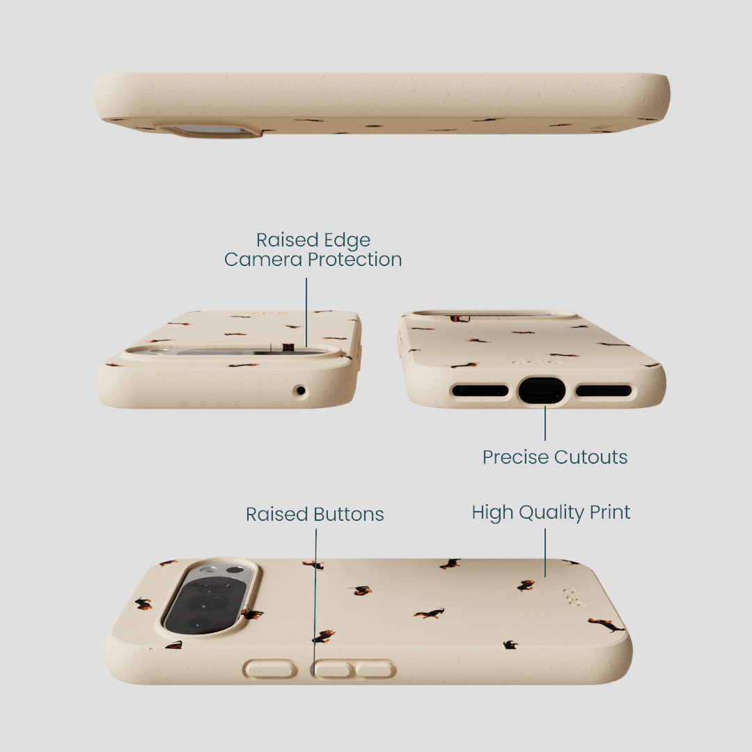 Seashell Lil Dachshunds Google Pixel 10/10 Pro Case