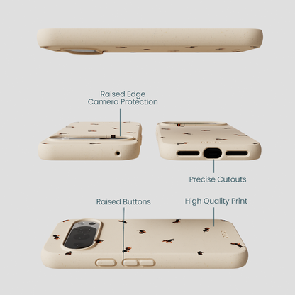 Seashell Lil Dachshunds Google Pixel 10/10 Pro Case