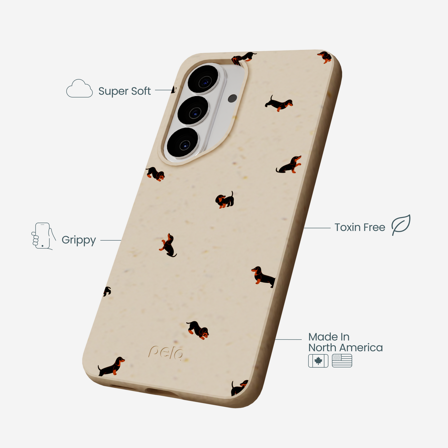 Seashell Lil Dachshunds Samsung Galaxy S26 Case