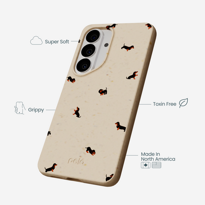 Seashell Lil Dachshunds Samsung Galaxy S26 Case