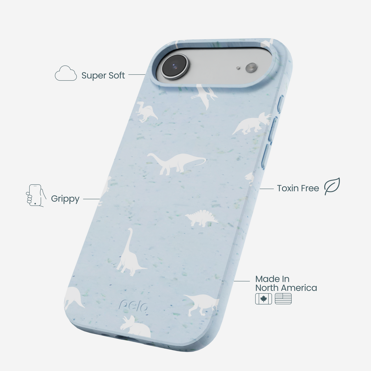 Powder Blue Lil Dinos iPhone Air Case