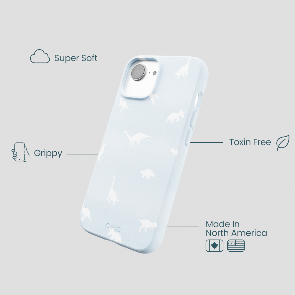 Powder Blue Lil Dinos iPhone 16e/17e Case