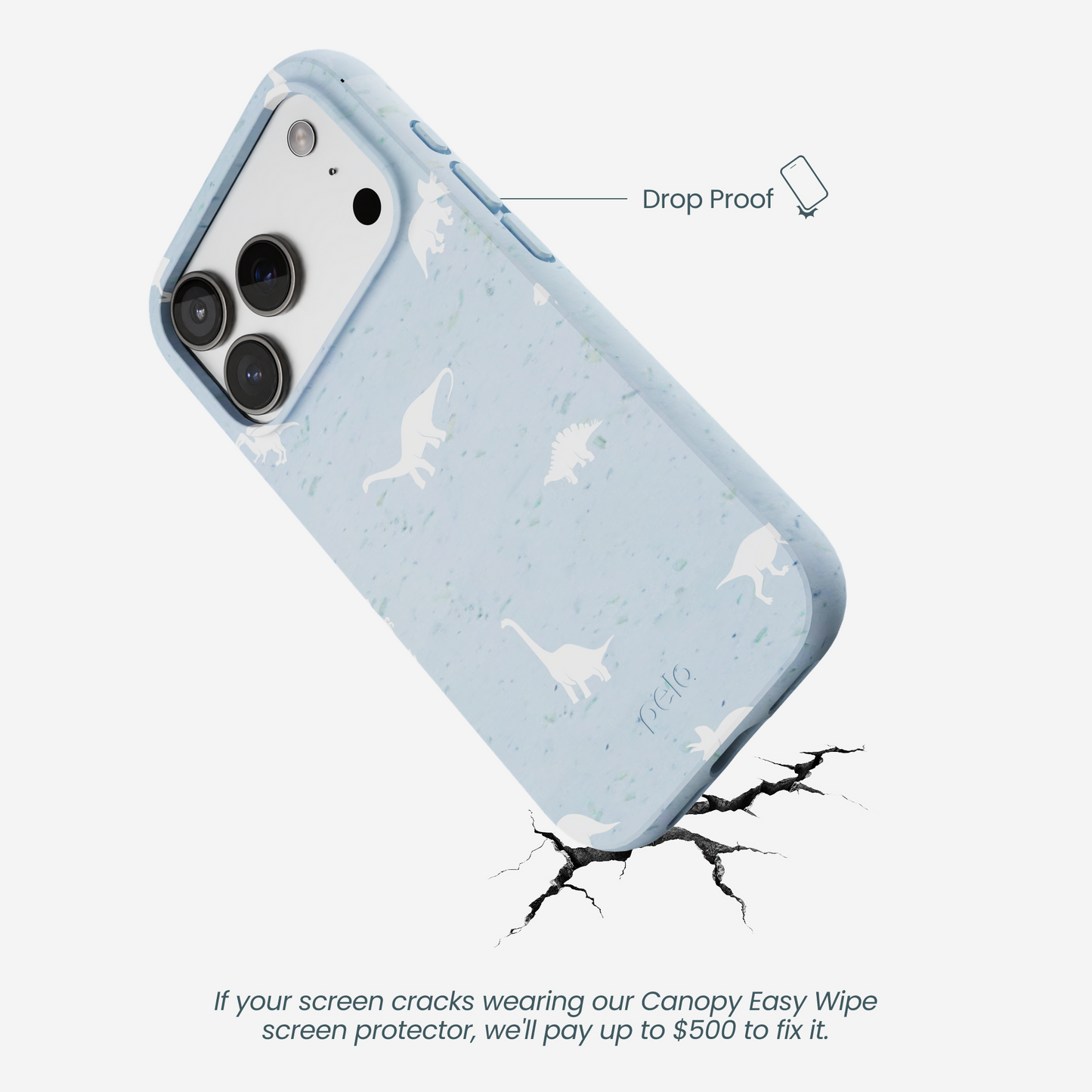 Powder Blue Lil Dinos iPhone 17 Pro Case