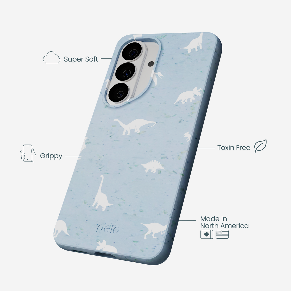 Powder Blue Lil Dinos Samsung Galaxy S26 Case