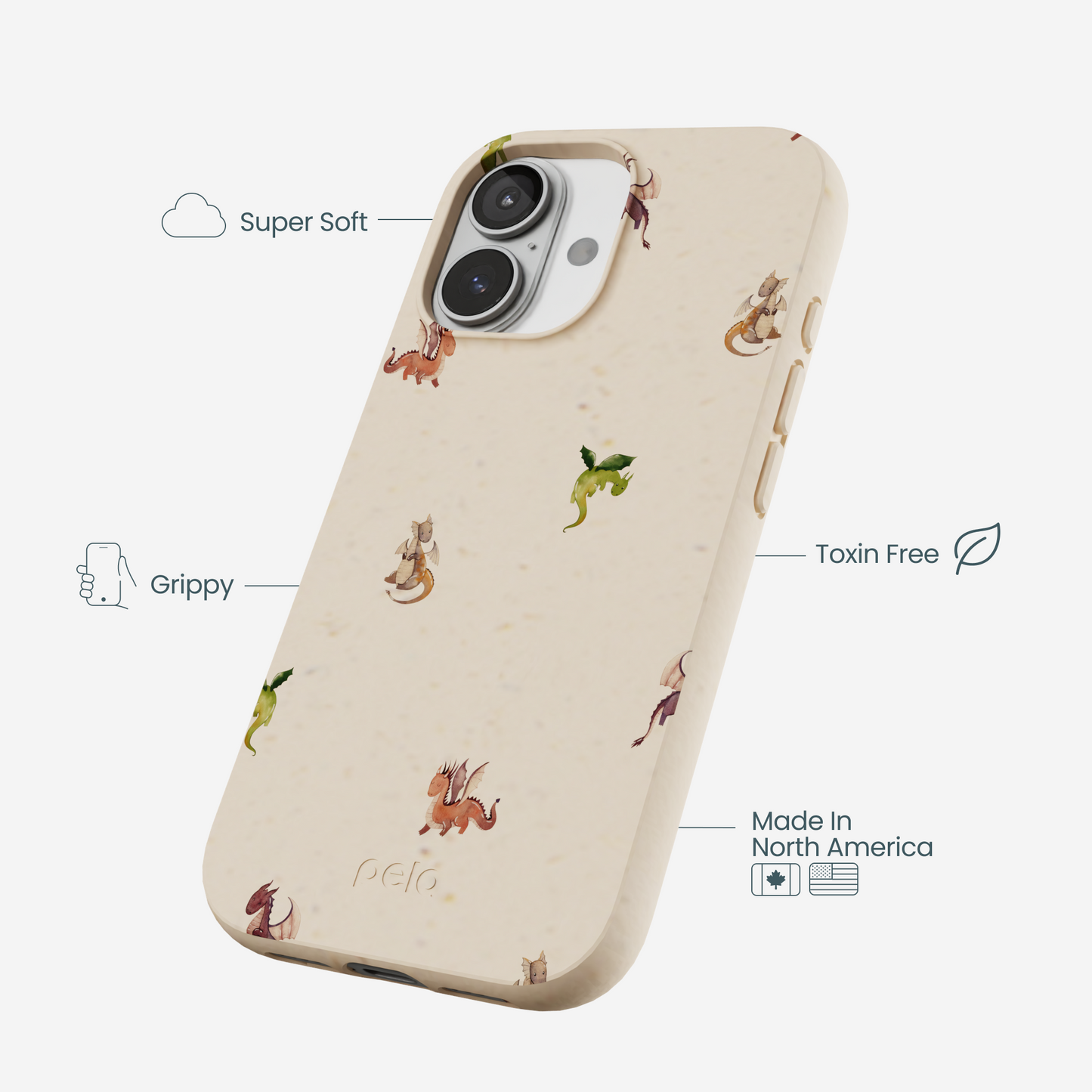 Seashell Lil Dragons iPhone 17 Case