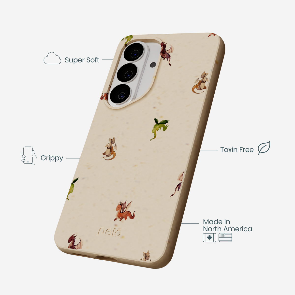 Seashell Lil Dragons Samsung Galaxy S26 Case