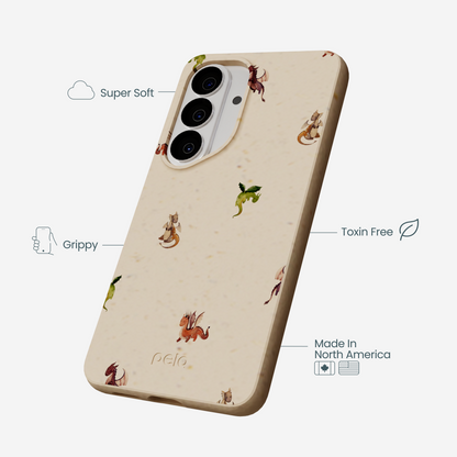Seashell Lil Dragons Samsung Galaxy S26 Case