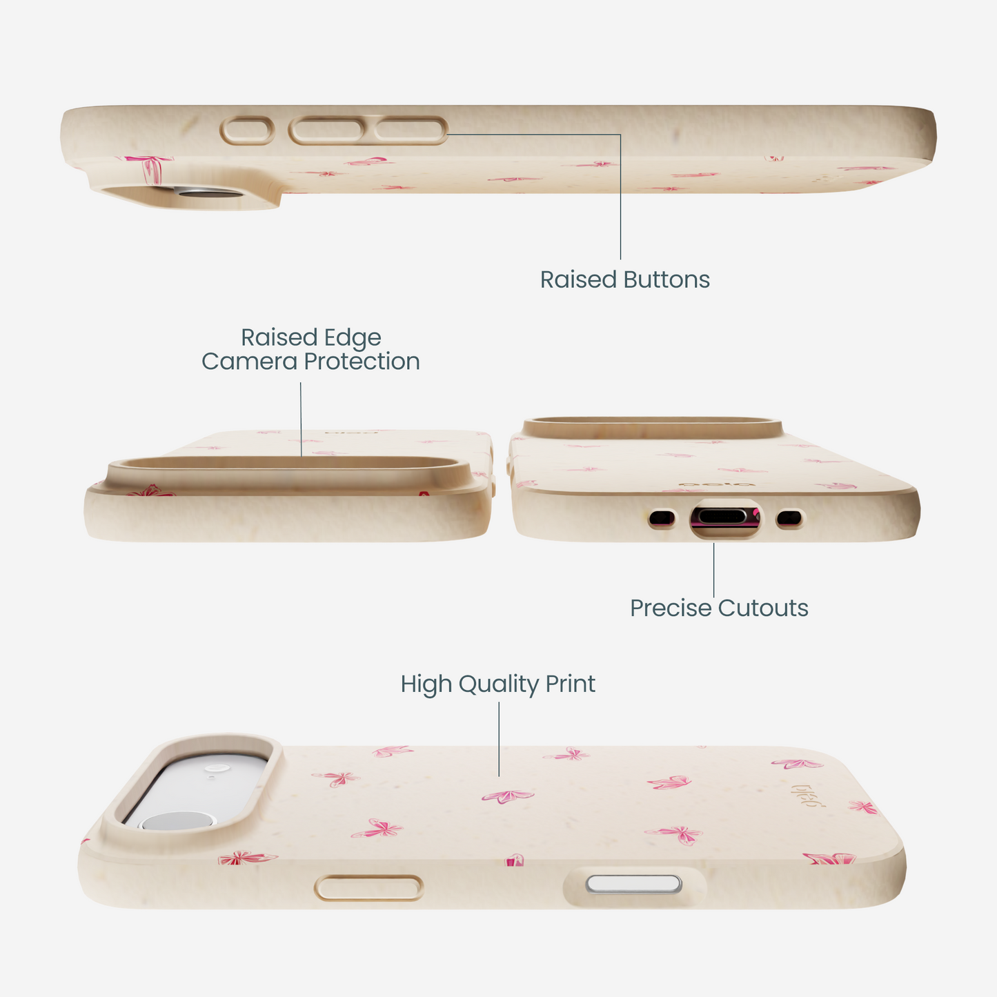 Seashell Lil Flutters iPhone Air Case