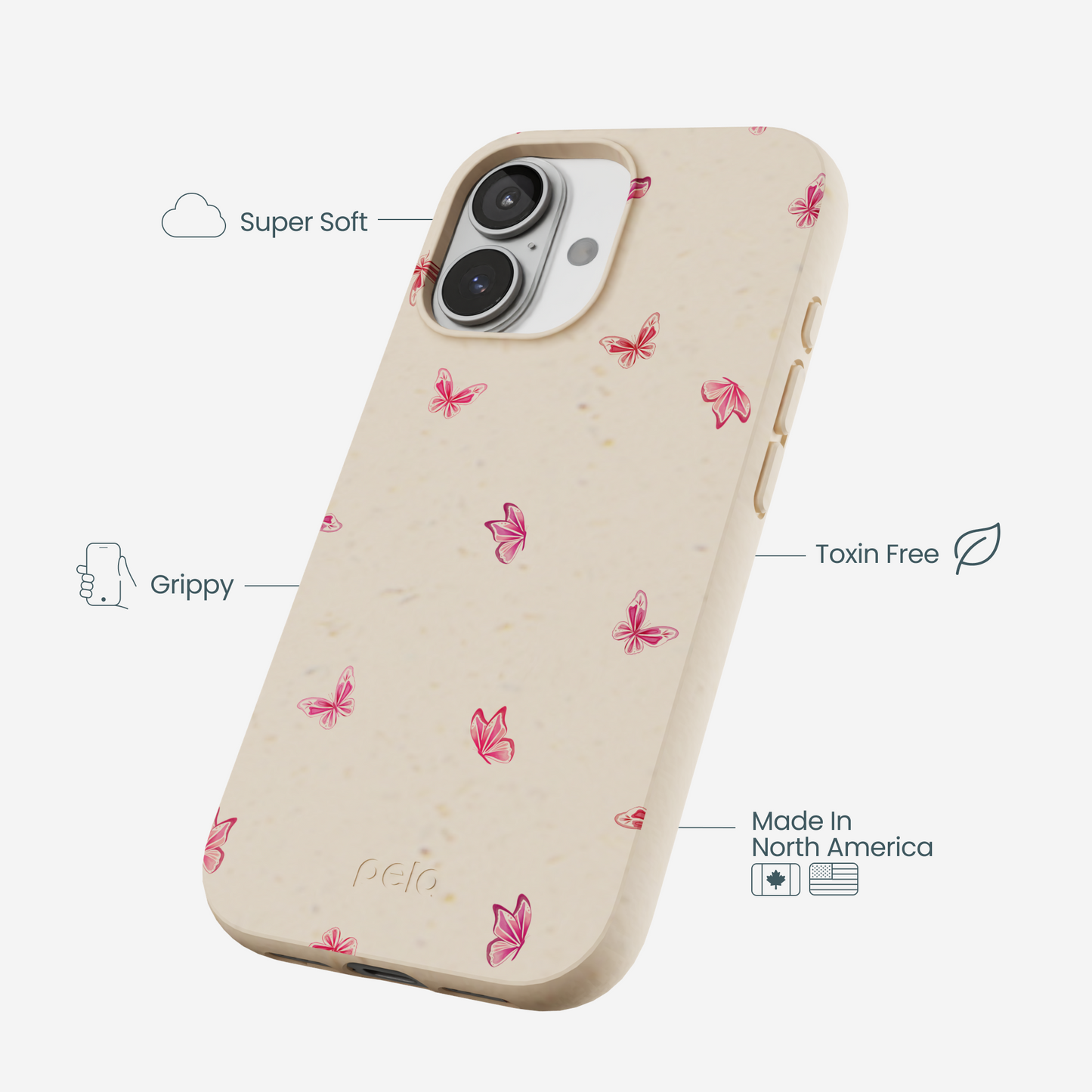 Seashell Lil Flutters iPhone 17 Case