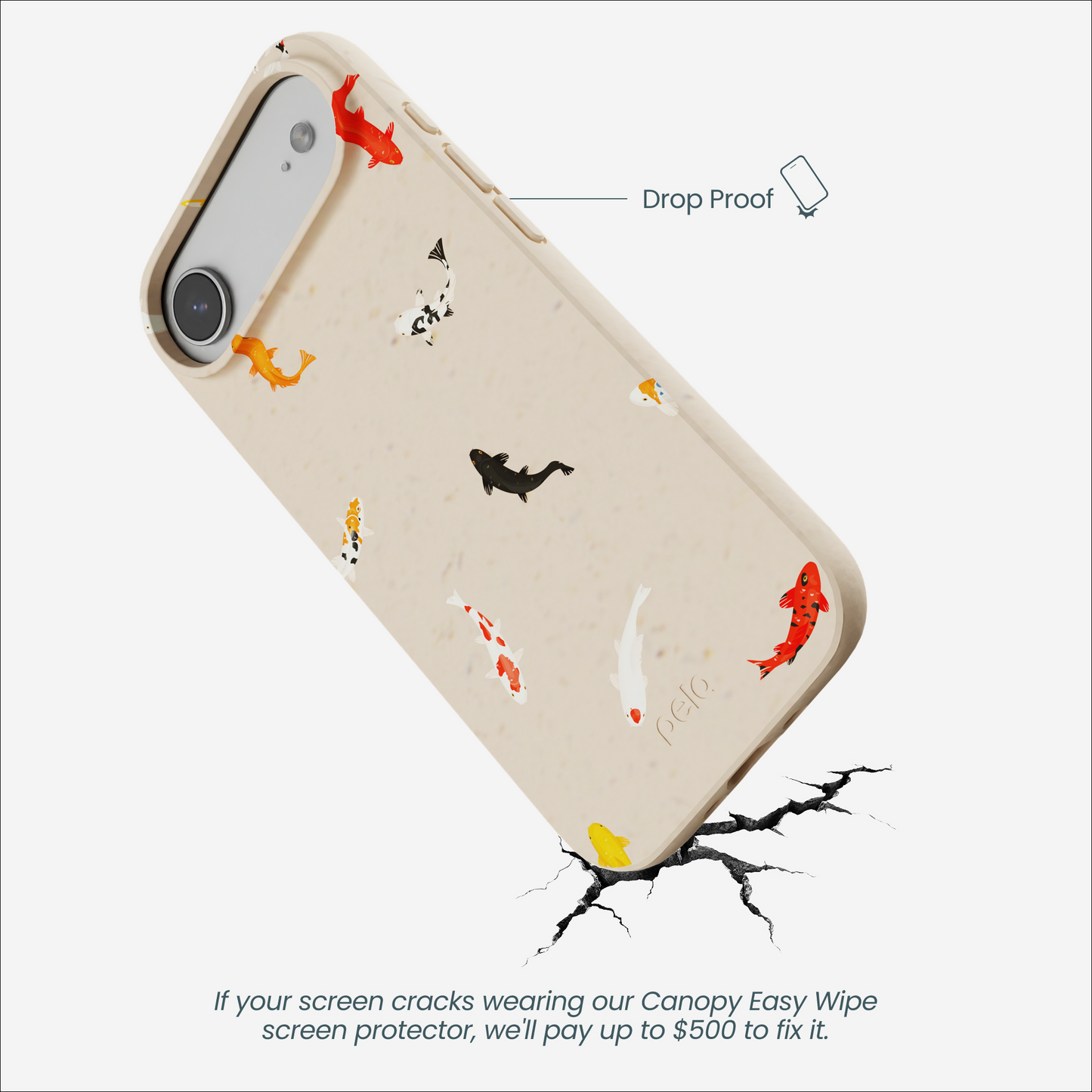 Seashell Lil Koi iPhone Air Case