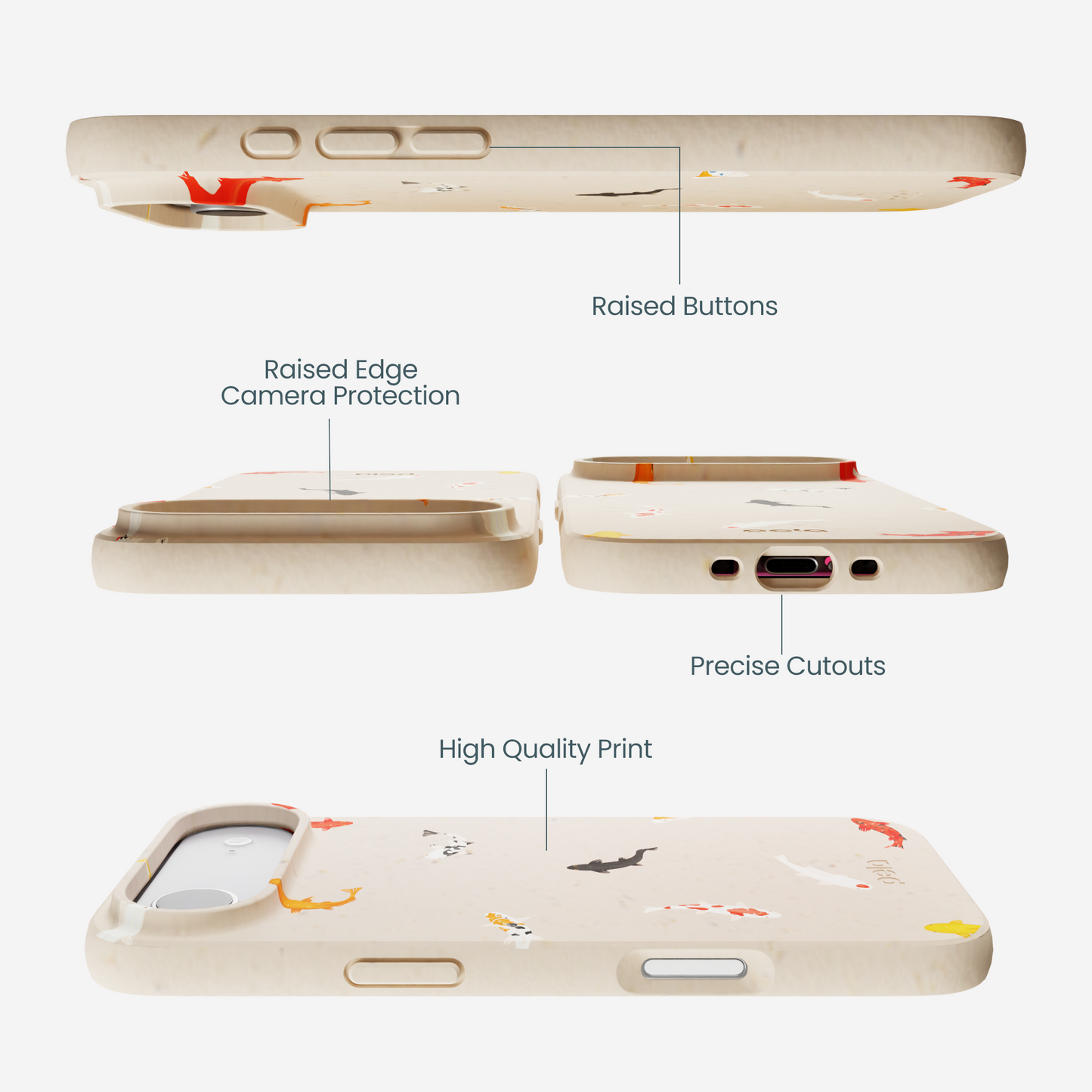 Seashell Lil Koi iPhone Air Case