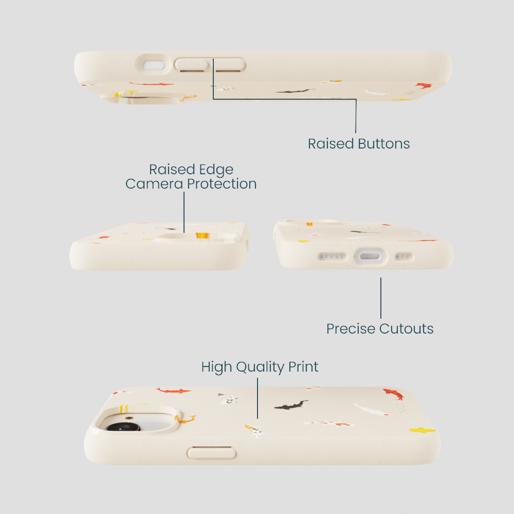Seashell Lil Koi iPhone 16e/17e Case