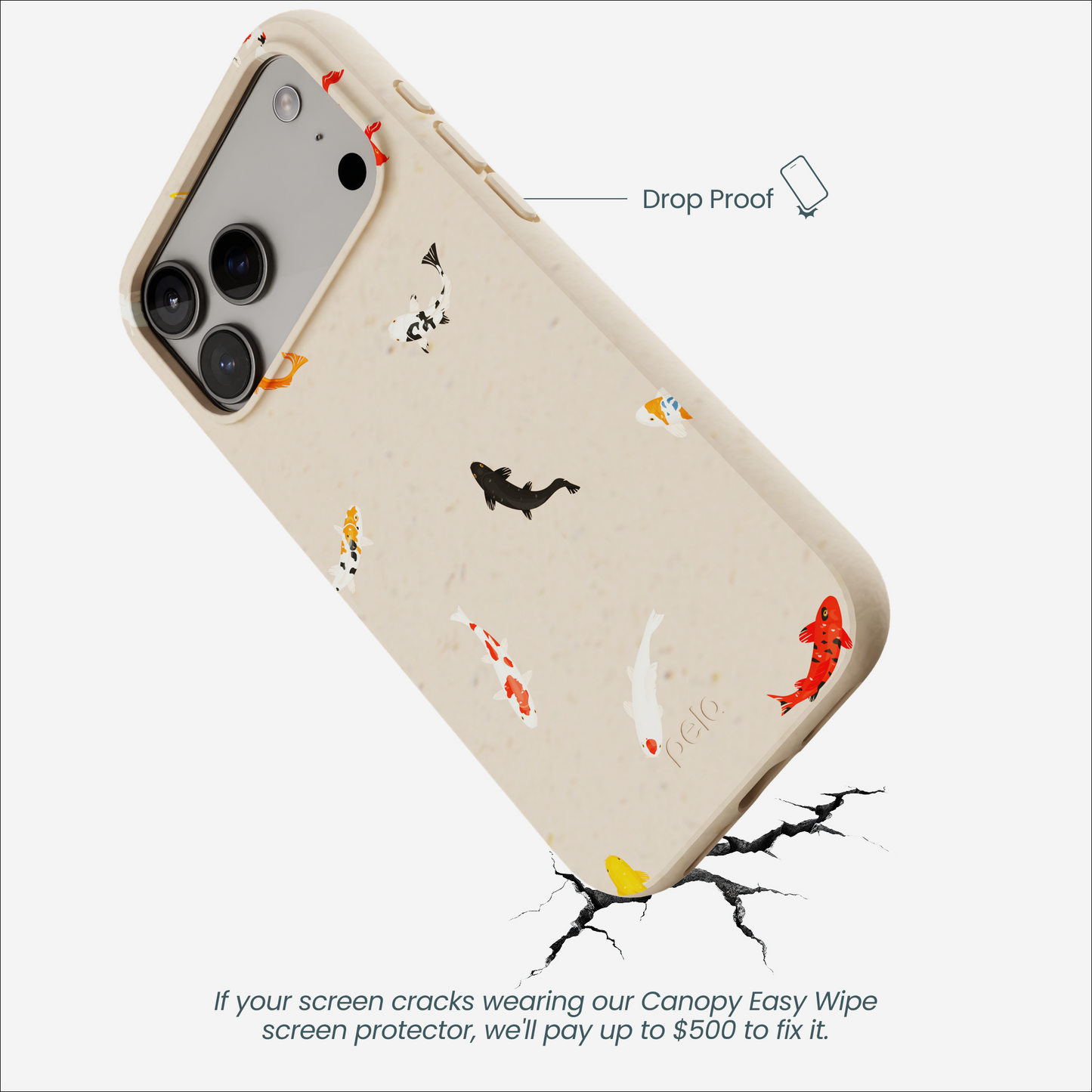 Seashell Lil Koi iPhone 17 Pro Max Case