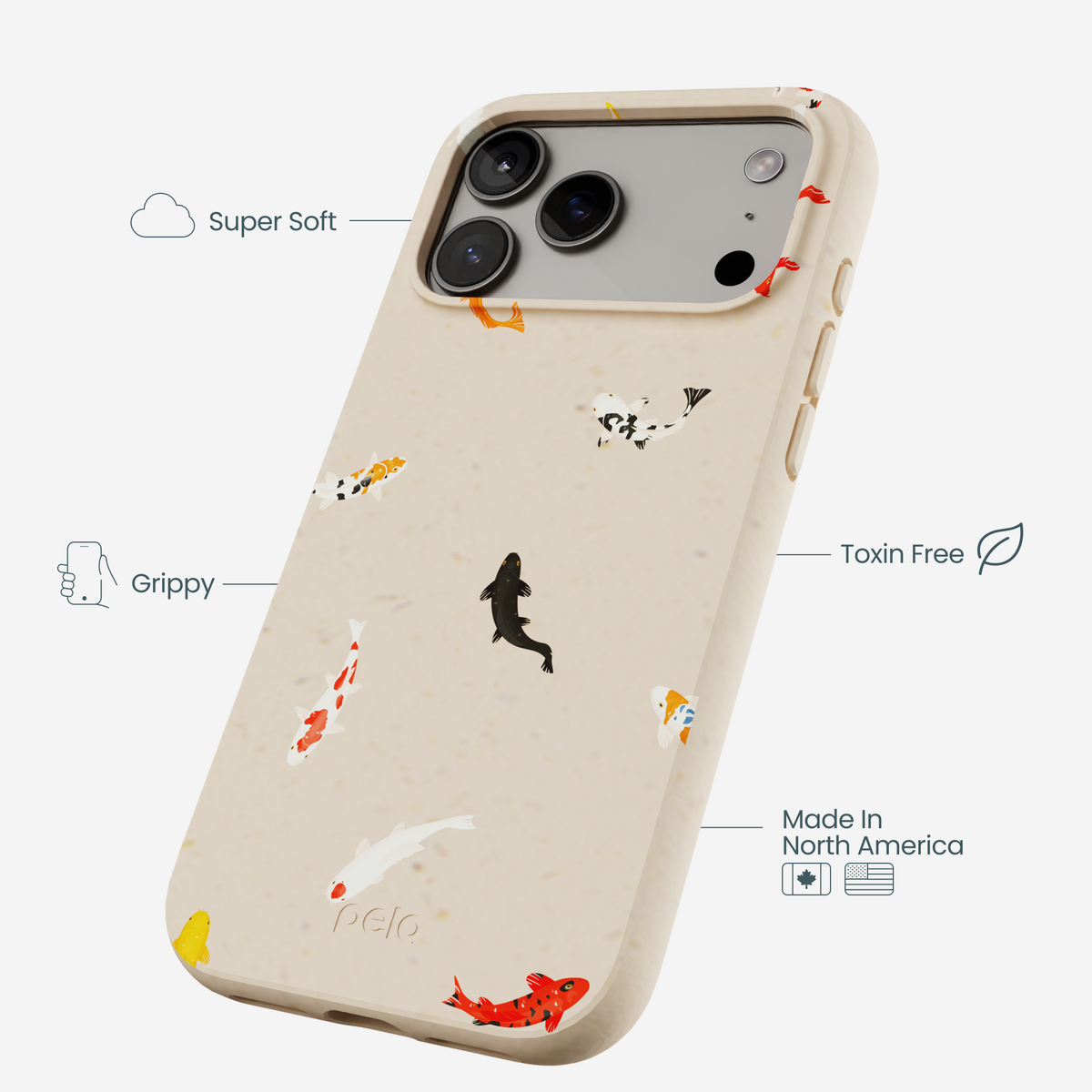 Seashell Lil Koi iPhone 17 Pro Max Case