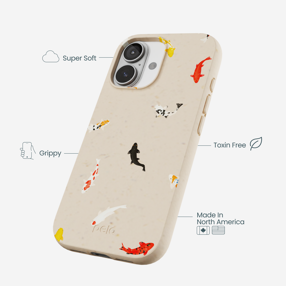 Seashell Lil Koi iPhone 17 Case