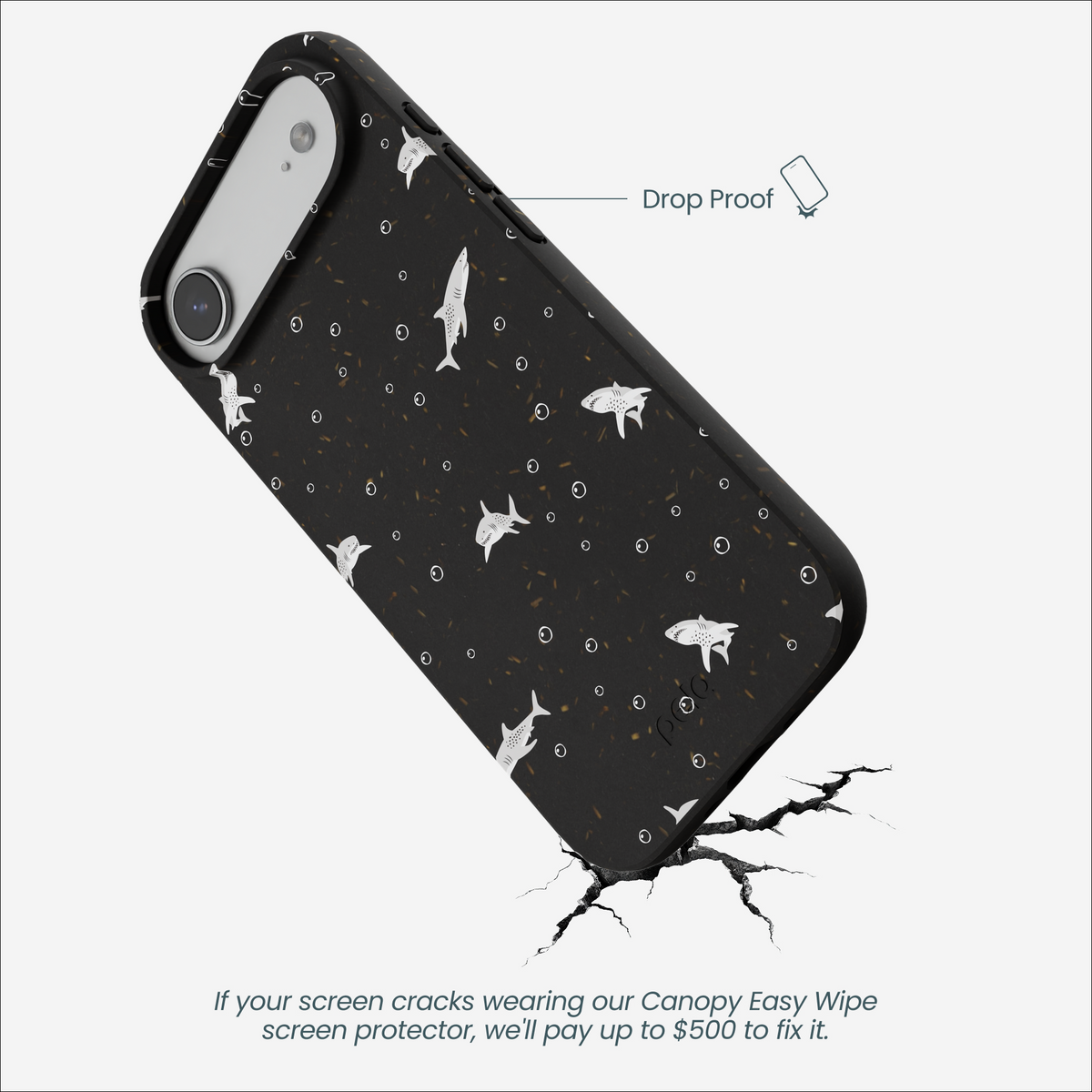 Black Lil Sharks iPhone Air Case